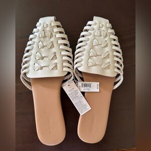 Old Navy white sandals, NWT, size 8